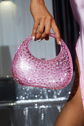 Clutch Brilho de Diamante – Acrílico Glamour