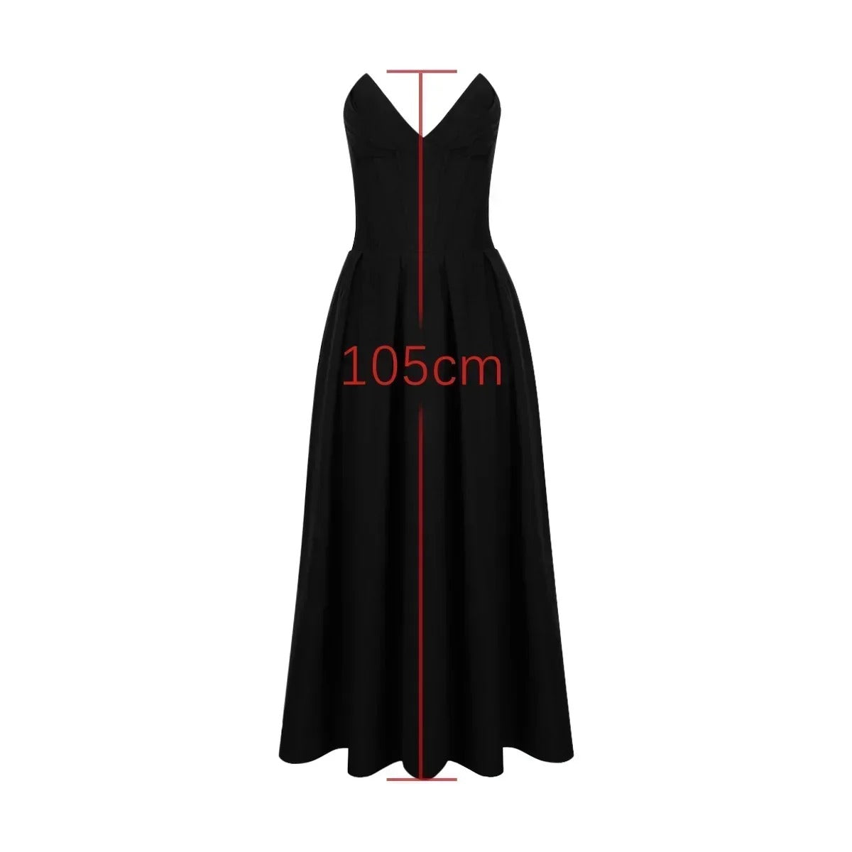 Vestido Elegante Midi Decote em V - Talita
