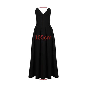 Vestido Elegante Midi Decote em V - Talita