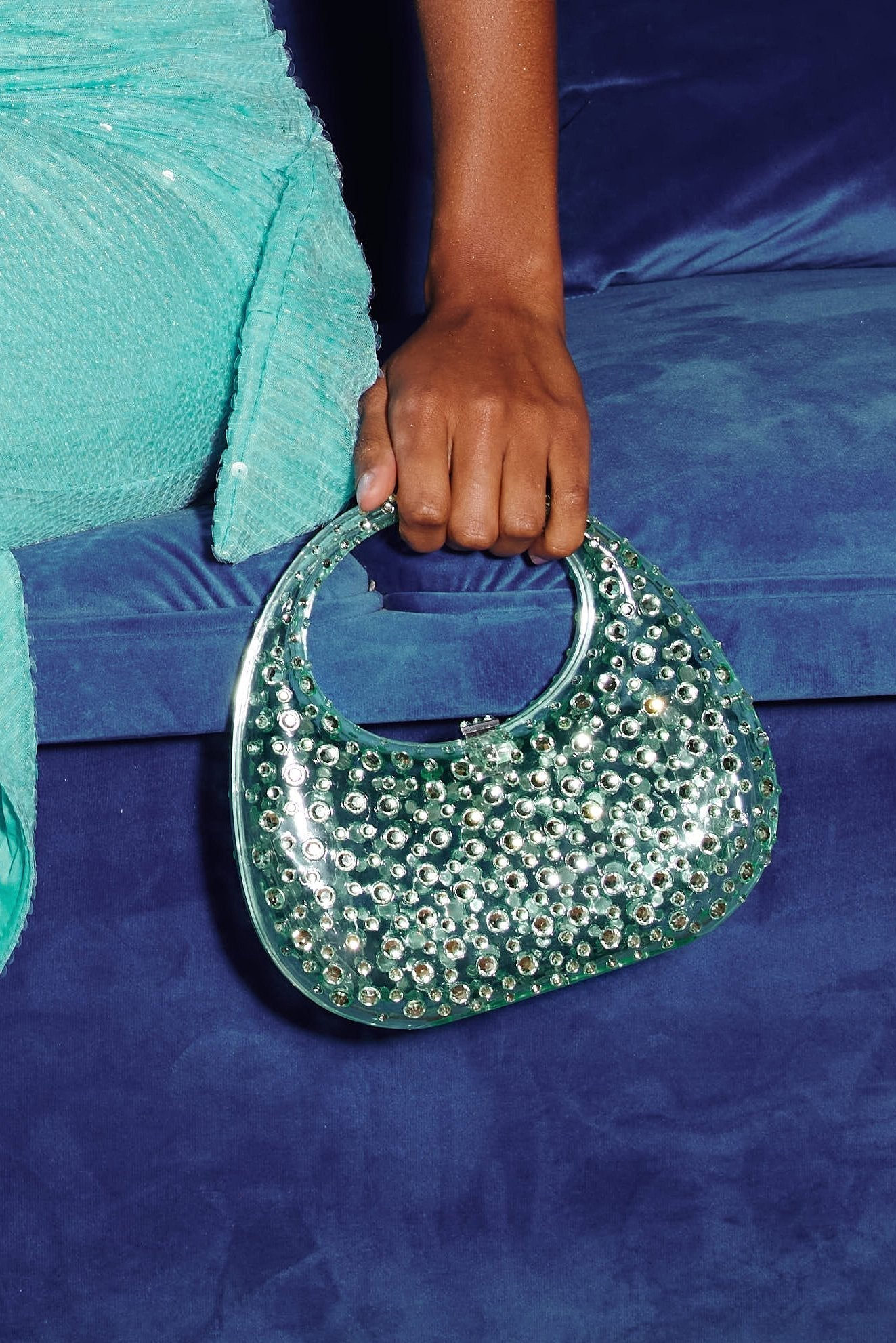 Clutch Brilho de Diamante – Acrílico Glamour