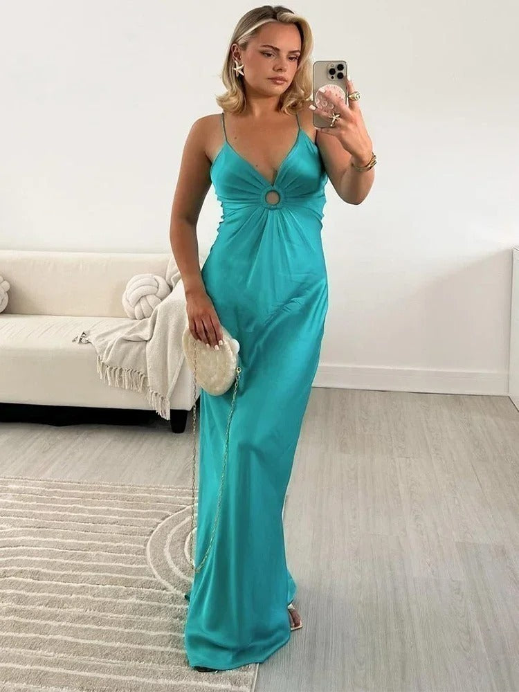 Vestido Elegante Seda - Claudia