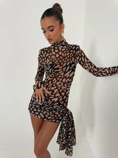 Vestido Feminino Curto Estampado - Bianca