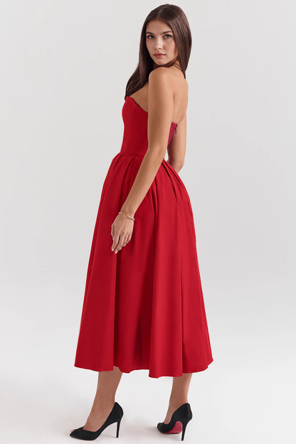 Vestido Longo Tomara que Caia Bustier Celeste