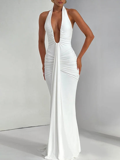 Vestido Feminino Longo Decote - Aylin