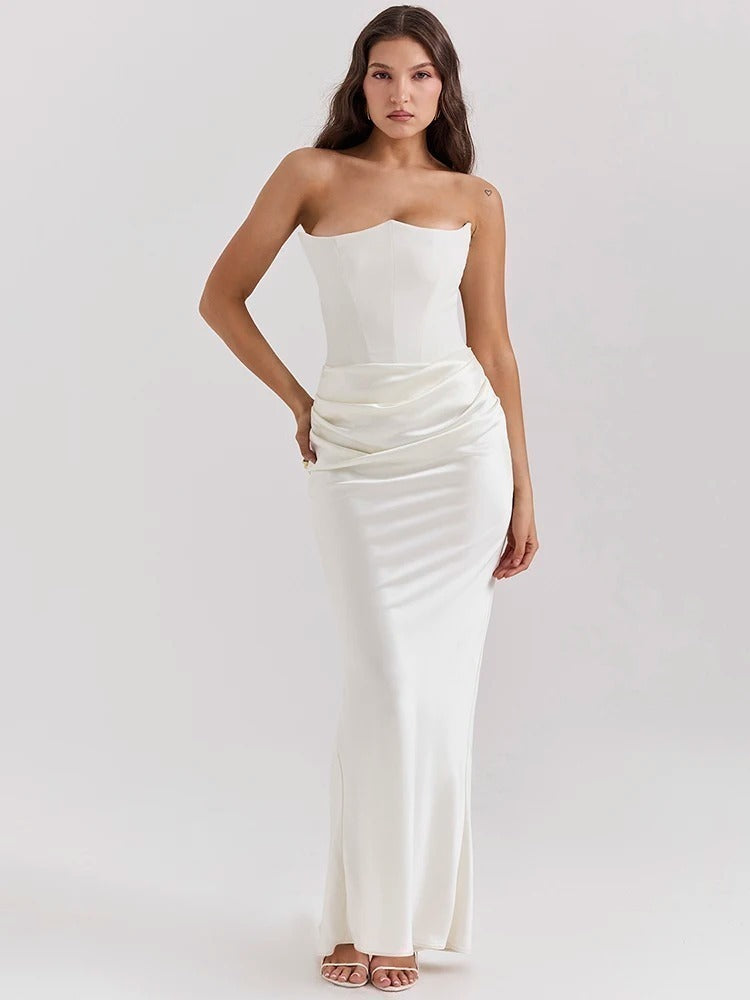 Vestido Elegante Midi Corset - Eduarda