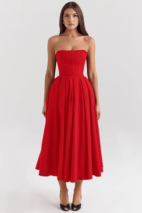 Vestido Longo Tomara que Caia Bustier Celeste