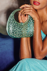Clutch Brilho de Diamante – Acrílico Glamour