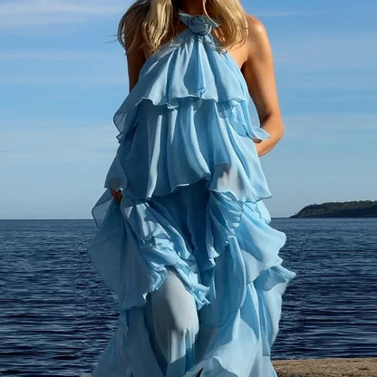 Vestido Feminino Elegante Babado - Catarina