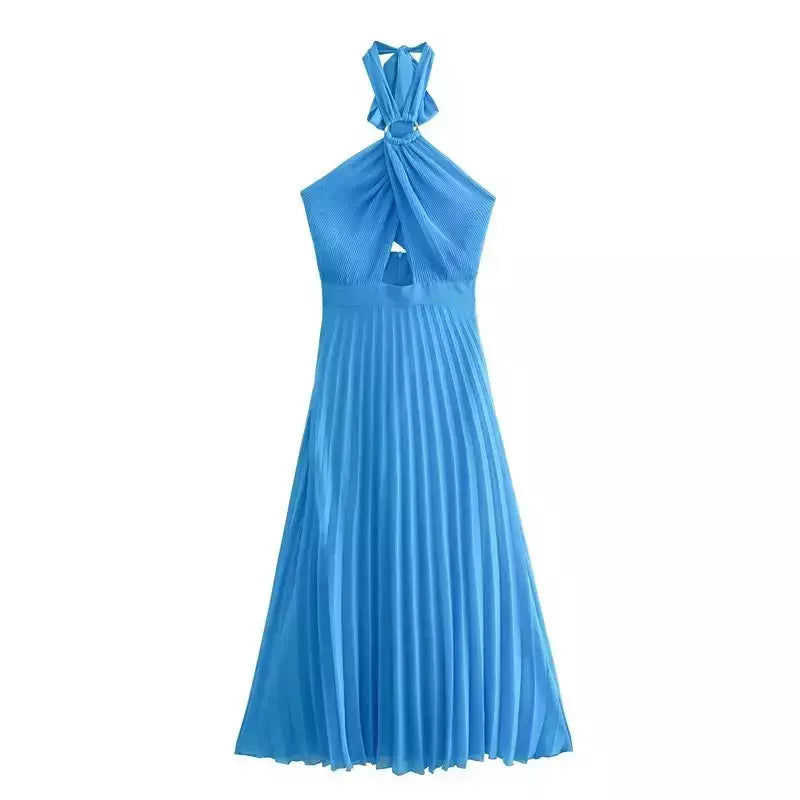 Vestido Longo Plissado - Livia