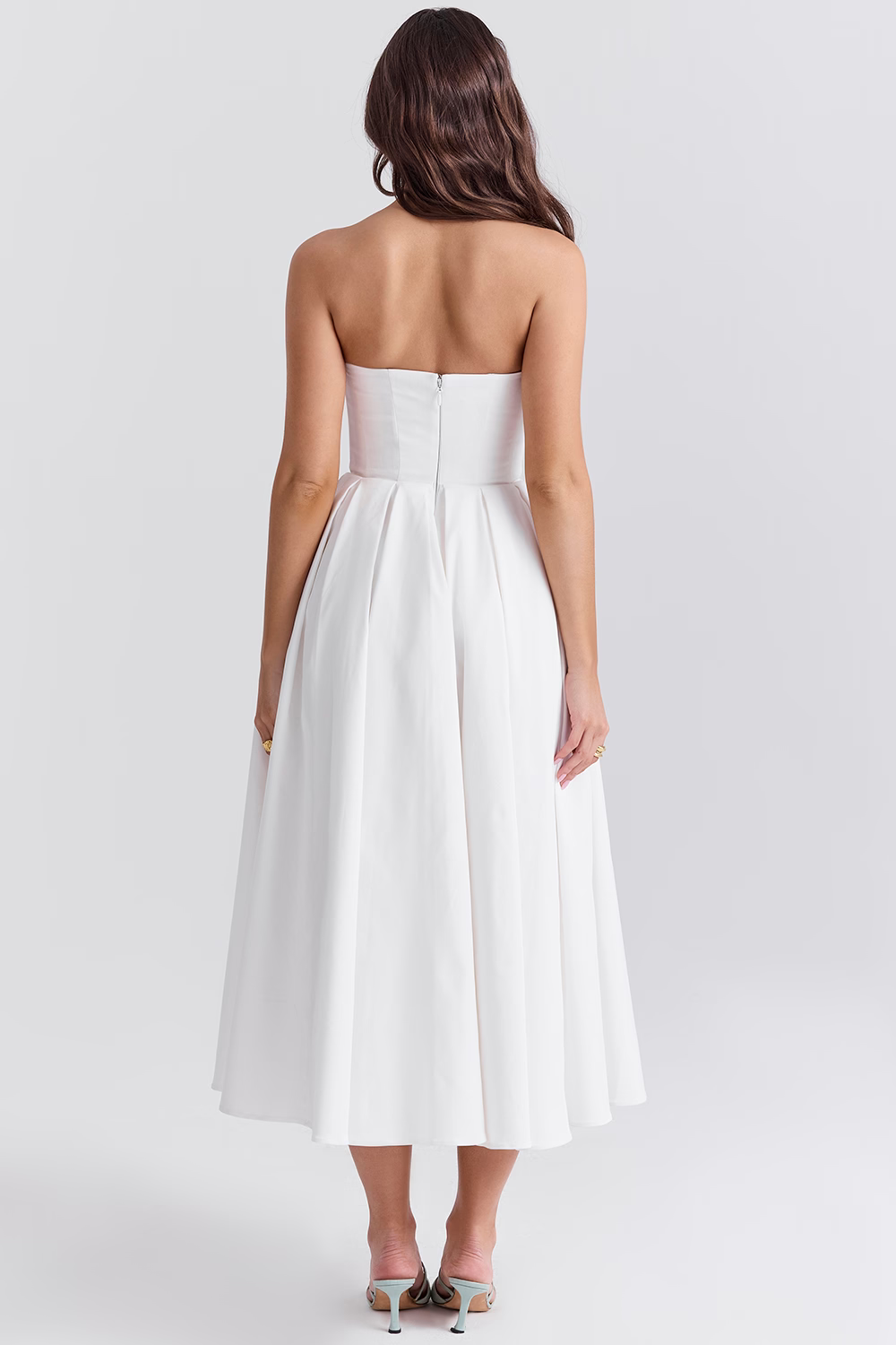 Vestido Longo Tomara que Caia Bustier Celeste