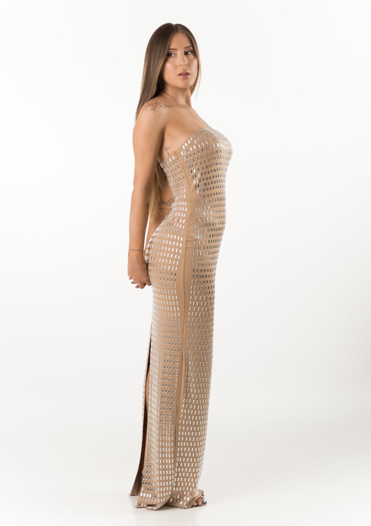 Vestido Longo Cristal Imperial