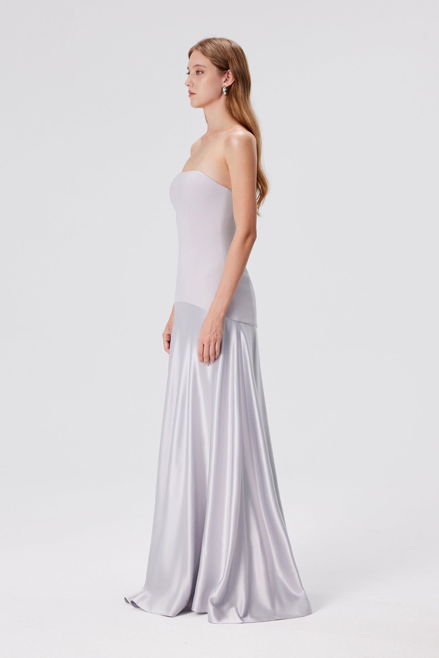 Vestido Tomara que Caia Aura – Cinza Glacial