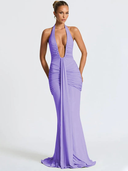 Vestido Feminino Longo Decote - Aylin