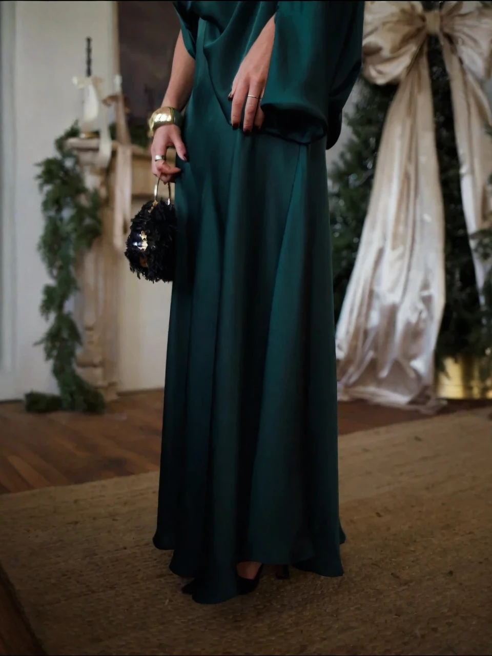 Vestido Longo Esmeralda Elegance