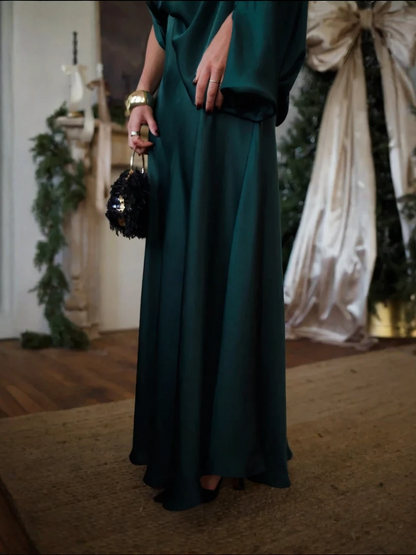 Vestido Longo Esmeralda Elegance