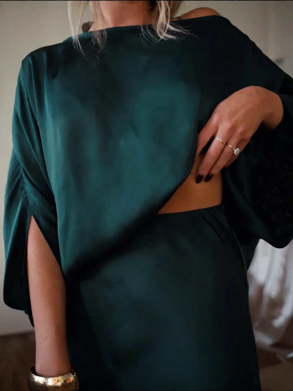 Vestido Longo Esmeralda Elegance