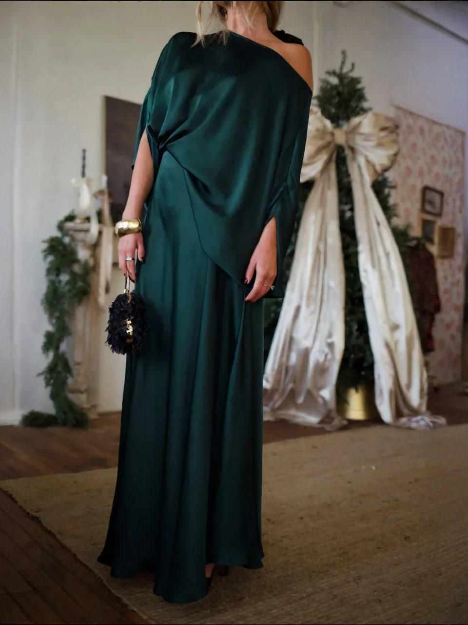 Vestido Longo Esmeralda Elegance