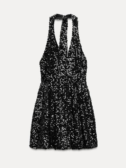 Vestido Feminino Festa Curto Brilho - Karine