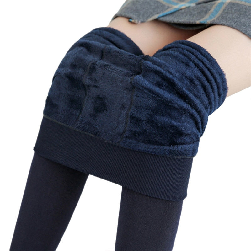 Meia-Calça Legging Aveludada Feminina