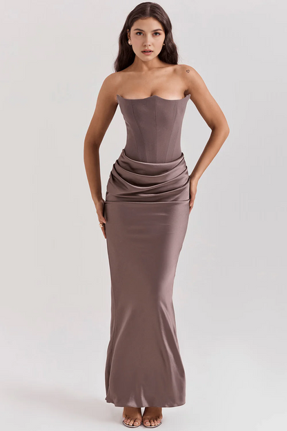 Vestido Elegante Midi Corset - Eduarda