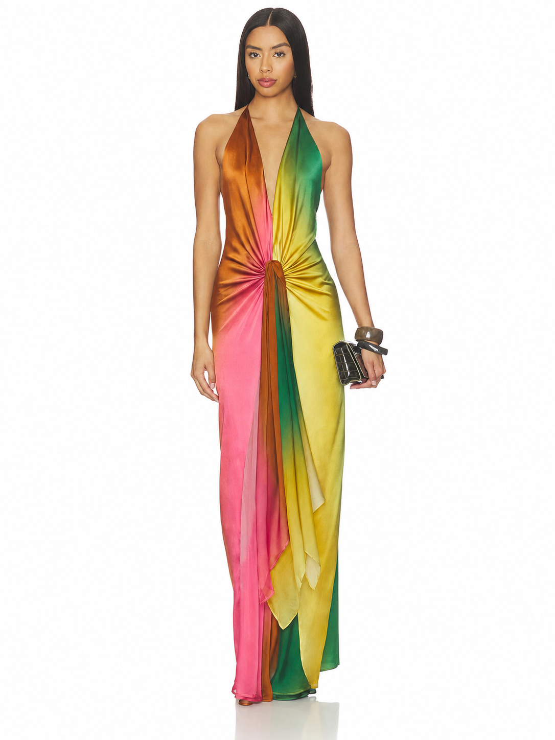 Vestido Maxi Sunset com Alças Halter