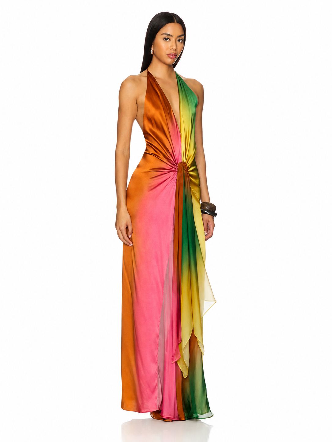 Vestido Maxi Sunset com Alças Halter