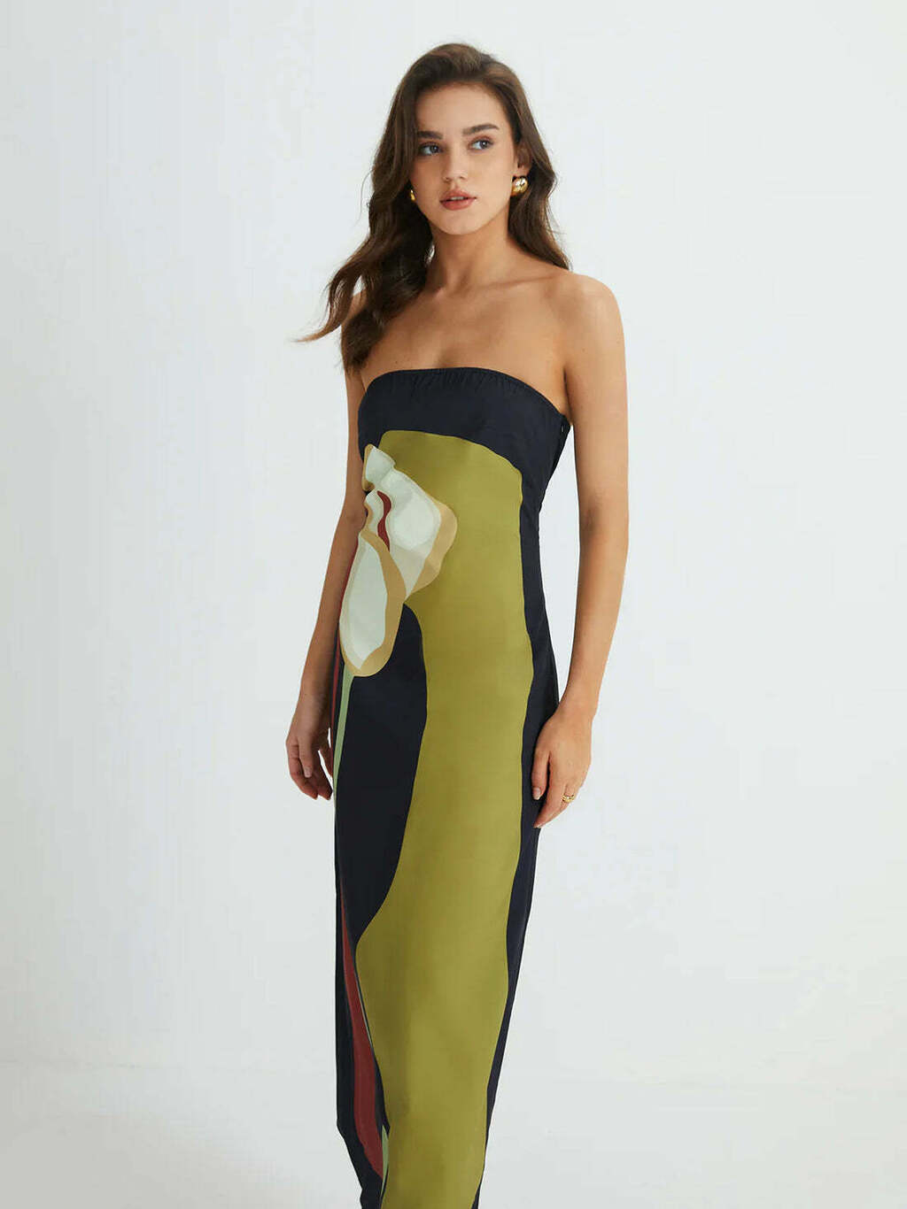 Vestido Longo Tomara que Caia Estampado - Nicole