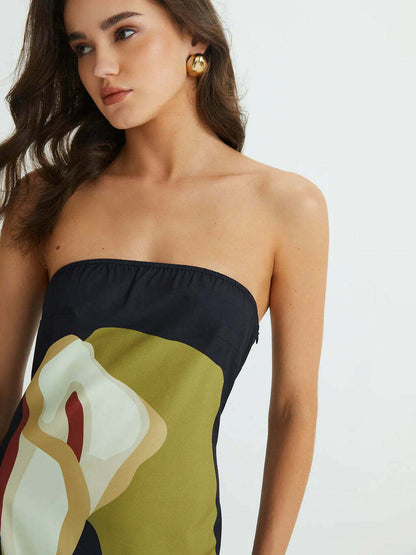 Vestido Longo Tomara que Caia Estampado - Nicole