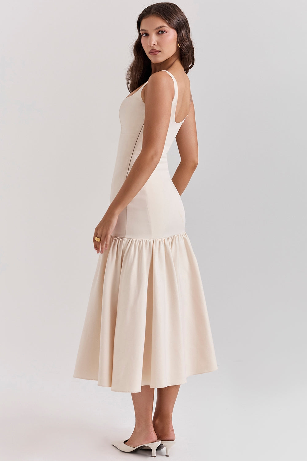 Vestido Feminino Midi Rodado - Loren