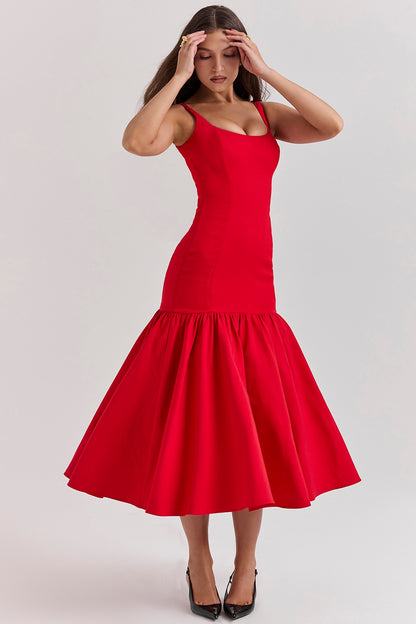 Vestido Feminino Midi Rodado - Loren
