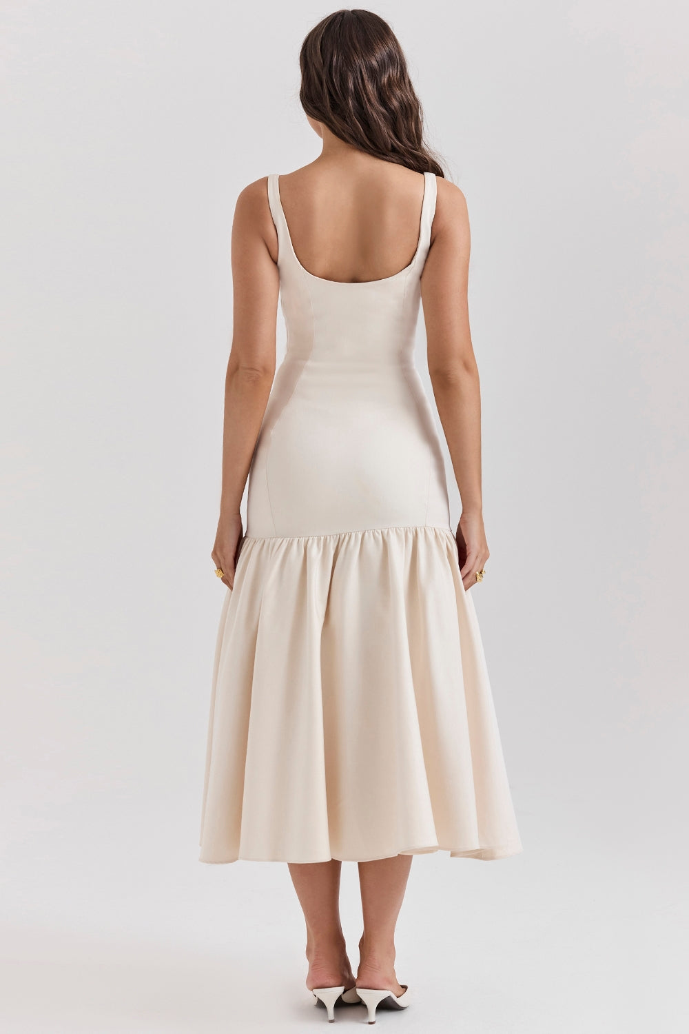 Vestido Feminino Midi Rodado - Loren
