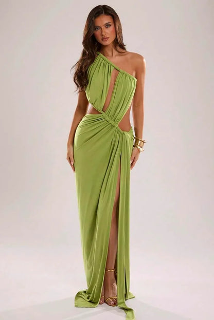 Vestido Longo Elegante Celeste