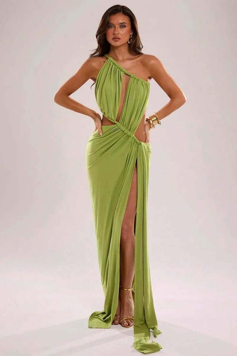 Vestido Longo Elegante Celeste