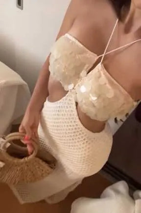 Vestido Elegante Noite de Cristal