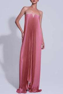 Vestido Feminino Sem Alças Dourado