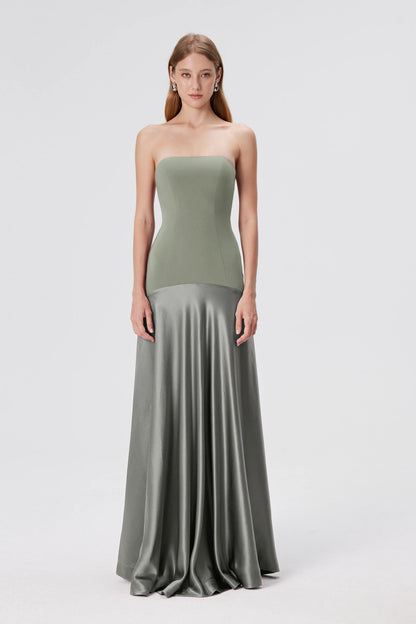 Vestido Tomara que Caia Aura – Cinza Glacial