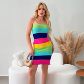 Vestido Feminino Crochê Multicolor - Virginia