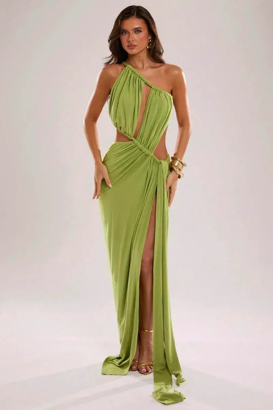Vestido Longo Elegante Celeste