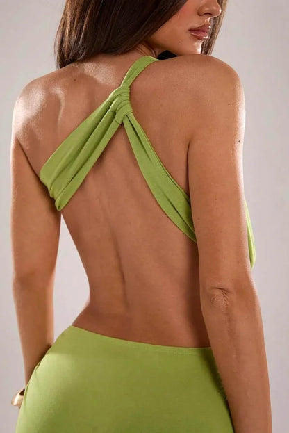 Vestido Longo Elegante Celeste