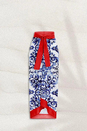 Biquíni Martha Estampado com Detalhes Franzidos