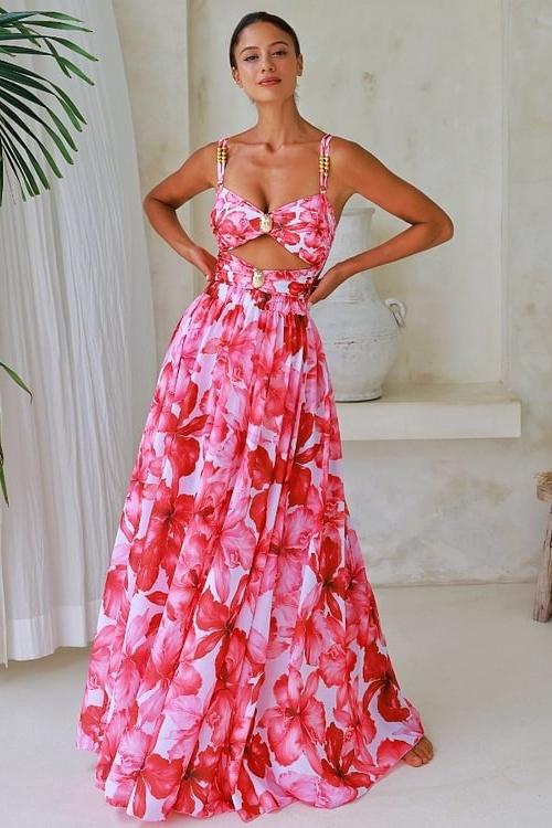 Biquíni Modesty Estampado com Recortes Elegantes