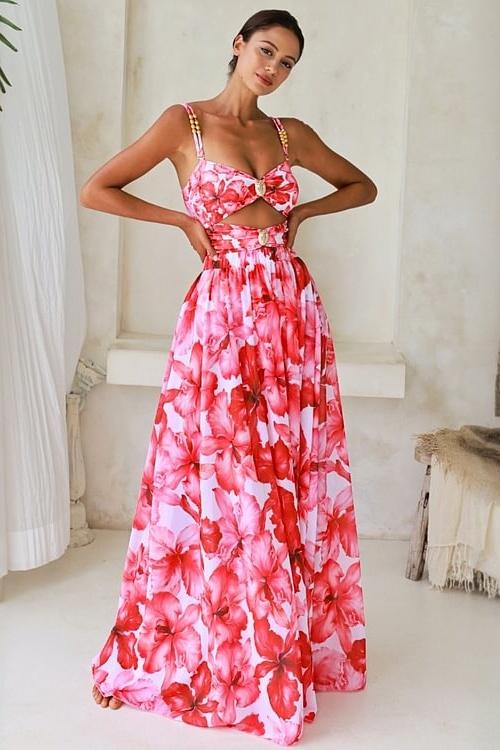 Biquíni Modesty Estampado com Recortes Elegantes